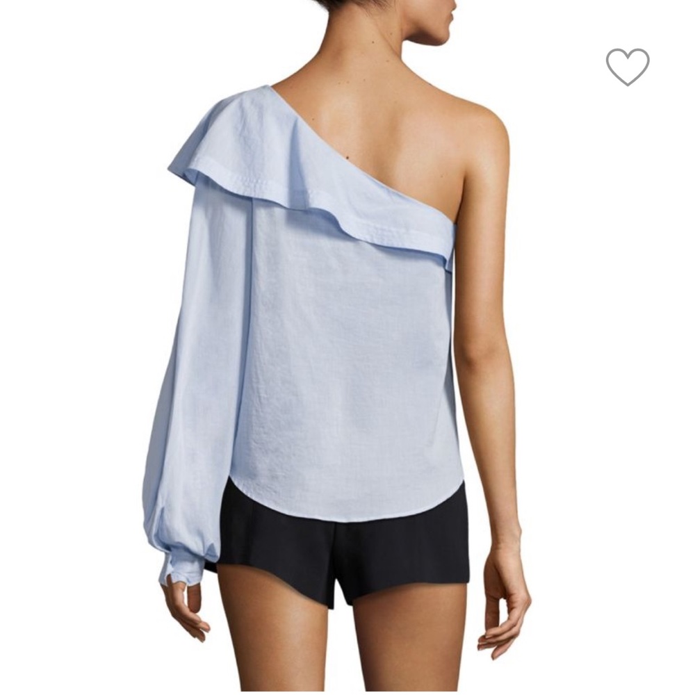 A.L.C.
Brielle Ruffled One-Shoulder Cotton Top - Picture 2 of 9